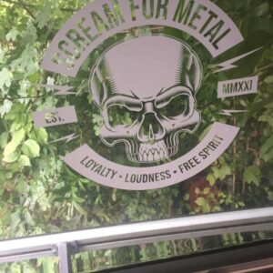 Metal Autoaufkleber Scream For Metal 50 cm