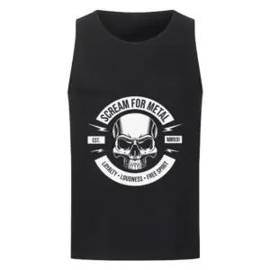 Scream For Metal Unisex Tank Top mit Skull-Logo